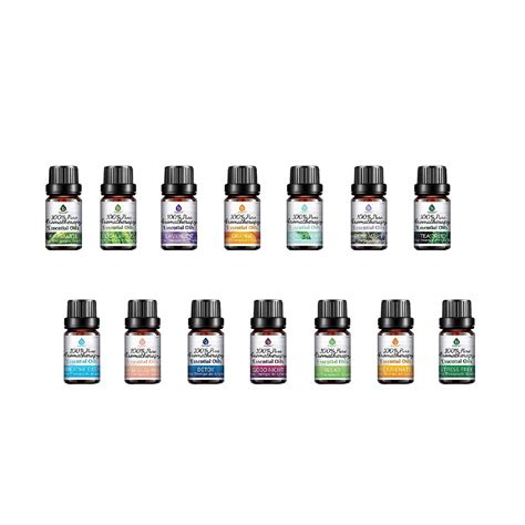 14 Pack Of 100 Pure Essential Aromatherapy Oils Pursonic