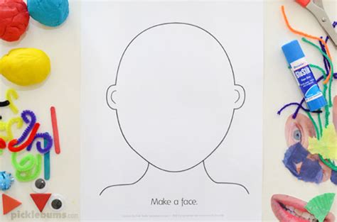 Make A Face Activity Five Ideas And A Free Printable Picklebums