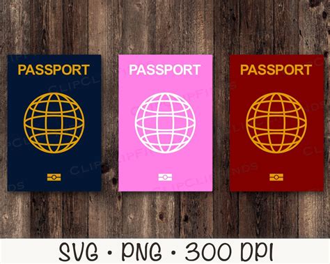 Passport SVG, Passport Clip Art, Travel Passport PNG, Vacation, Vector ...