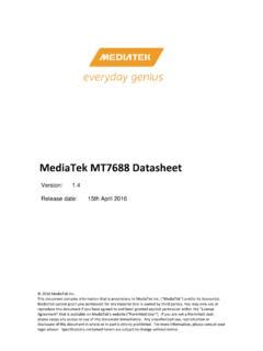 MediaTek MT7688 Datasheet / mediatek-mt7688-datasheet.pdf / PDF4PRO