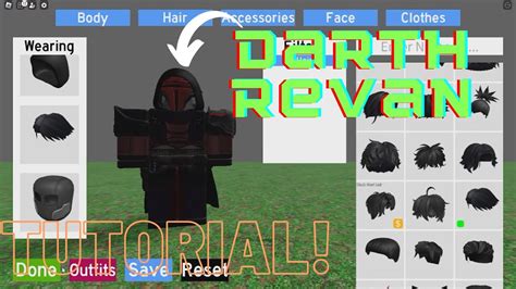 Roblox Saber Showdown Darth Revan Tutorial Youtube