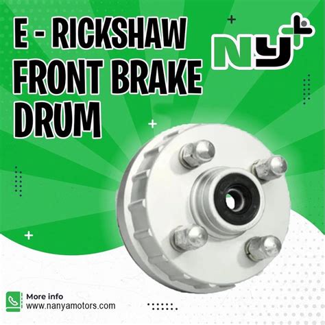 E Rickshaw Brake Drum E Rickshaw Front Brake Drum Assembly For Analog