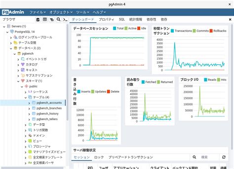 pgAdmin 4 PostgreSQL 用 GUI 管理ツール