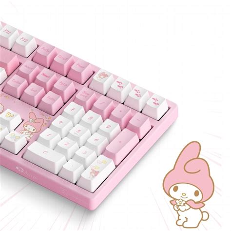 Teclado Mec Nico My Melody Est Tico Rosa Kawaii Tienda De Moda Kawaii