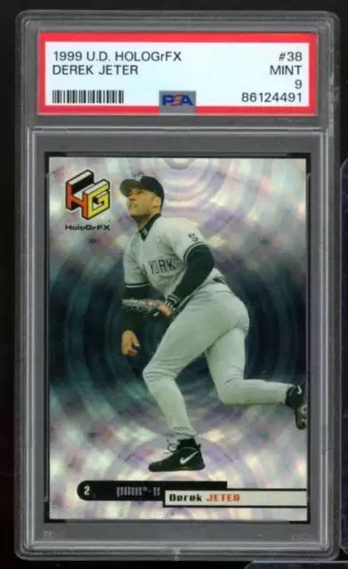 CARTE DEREK JETER 1999 pont supérieur HoloGrFX 38 PSA 9 EUR 27 64