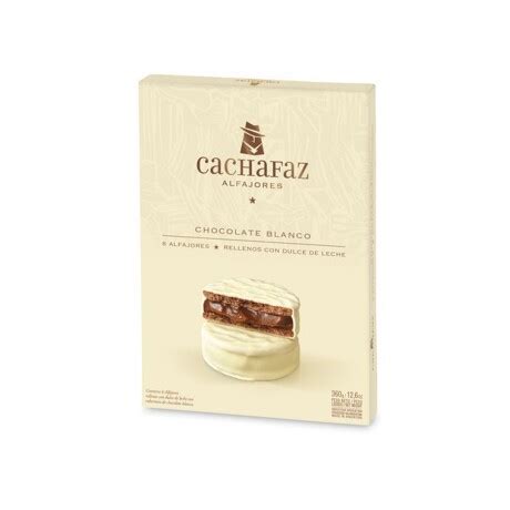 Caja X Alfajores Cachafaz Chocolate Blanco Universo Binario