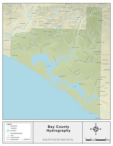 Bay County Florida Map – Map VectorCampus Map