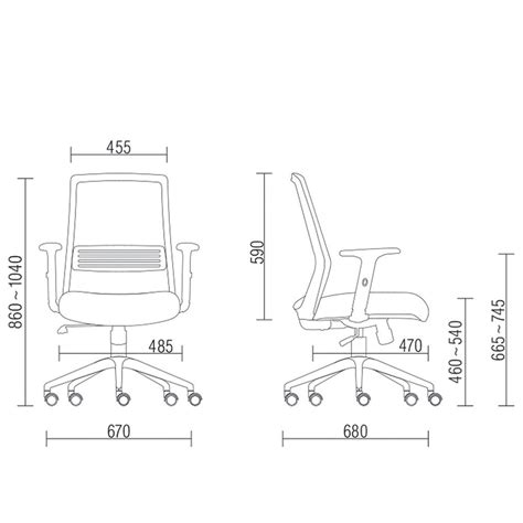 Cadeira de Escritório Giratória Ergonômica Joy Alta F02 Apoio Lombar