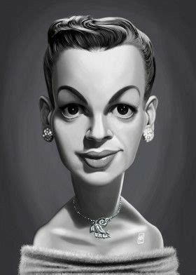 Judy Garland Caricature Judy Garland Funny Caricatures