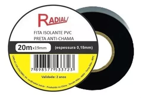 Fita Isolante Anti Chama Radial Mm X M C Rolos Mercadolivre