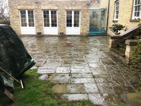 Flagstone Patio Renovated In Stanwick Northants Patio Stone Cleaning