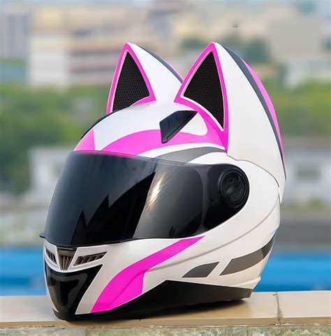 Buy Personalized Cool Cat Ear Electric Motorcycle Helmet Full Face