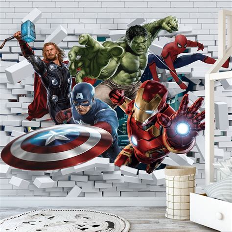 Adesivo Vingadores Parede Personalizado 1 60 X 2 14 Shopee Brasil