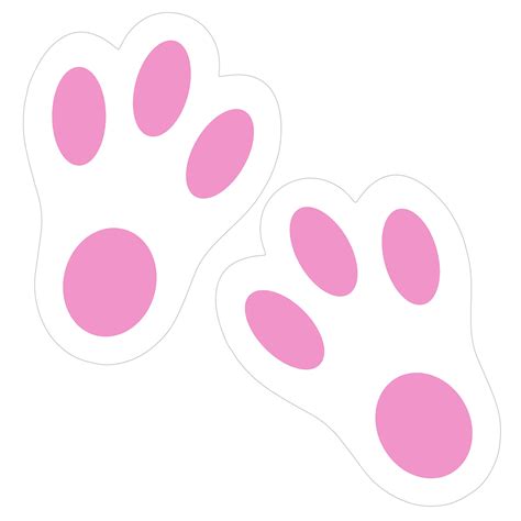Clipart Library KUUQA Easter Bunny Footprint Rabbit Feet for Kids #3529564