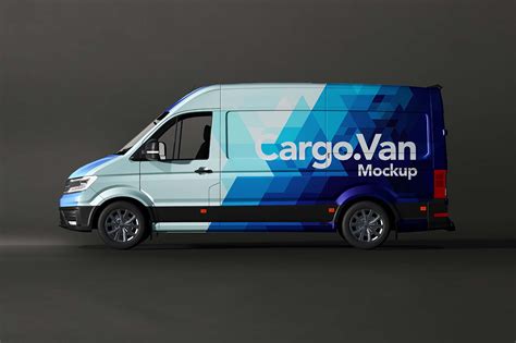 Free Vinyl Van Wrapping Mockup (PSD)