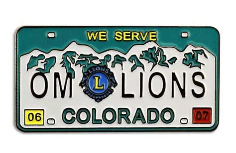 Colorado License Plate Lapel Pin Lapel Pins License Plate Pin Create