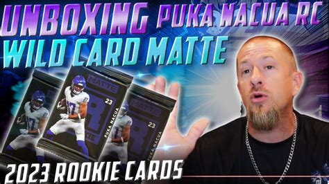 Wild Card Matte Unboxing The Guaranteed Encased Puka Nacua Rookie