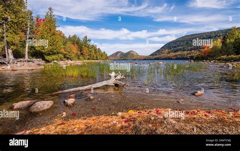 Jordan Pond Acadia National Park Maine Usa Stock Photo Alamy