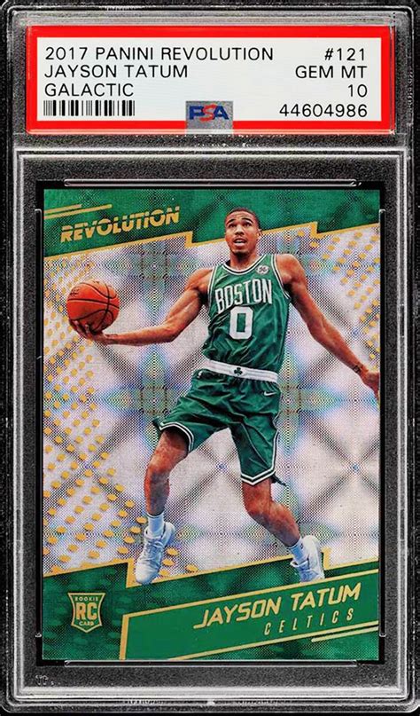 Panini Revolution Galactic Jayson Tatum Rookie Card Graded