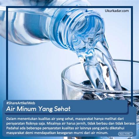 Seperti Apa Air Minum Yang Sehat? - Ukurdanuji