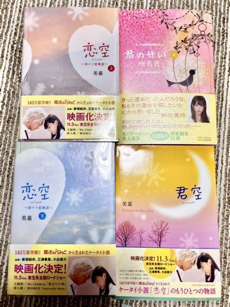 恋空 君空 君のせい 携帯小説 シリーズ 美嘉 新垣結衣 君空 良品 三浦春馬 小出恵介 波瑠 映画化 実話 感動 咲良色 恋愛小説一般 ｜売買されたオークション情報、yahooの商品情報を