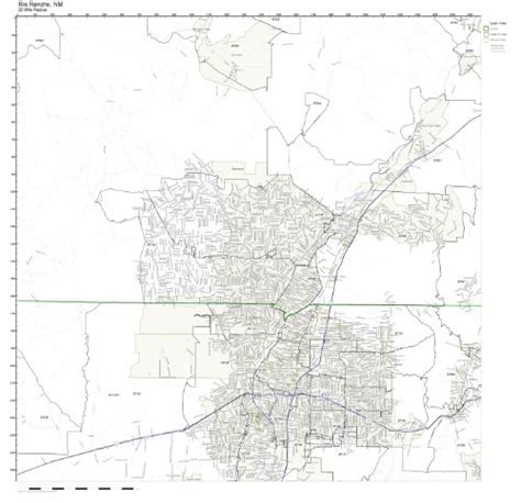 Rio Rancho Nm Zip Code Map Laminated Office Products