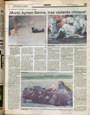 As Cont La Afici N La Muerte De Ayrton Senna Hace A Os Grupo Milenio