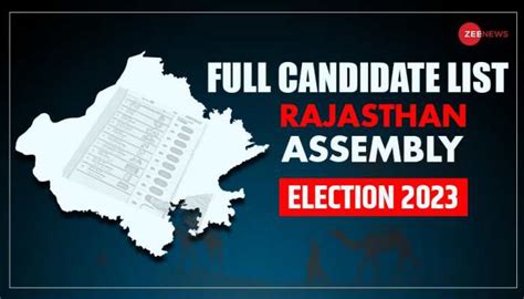 Rajasthan Election Results 2023 Party Wise Results And Leading