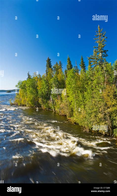 Otter Rapids along the Churchill River, Northern Saskatchewan, Canada ...