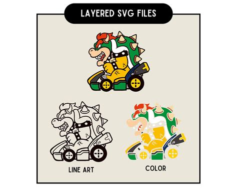 Supermario Kart Svg Bundle Mario Clipart Mario Kart Svg For Cricut