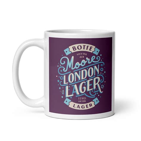 Moore London Lager Gift Mug for Beer and WHUFC fans