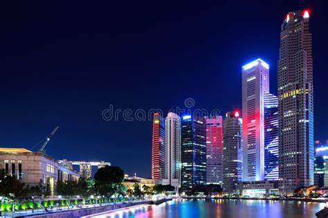 Singapore skyline stock photo. Image of building, dusk - 31555368