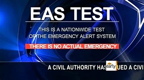 Emergency Alert System To Undergo First Test Youtube