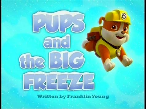 Pups And The Big Freeze Paw Patrol Wiki
