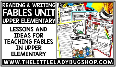 Teaching Fables In Upper Elementary The Little Ladybug Shop