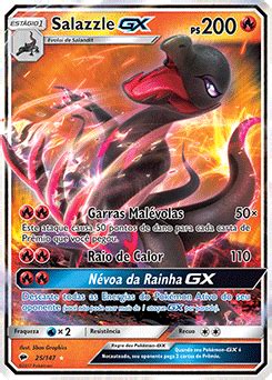 Salazzle GX Sombras Ardentes Banco De Dados De Cards Do Estampas