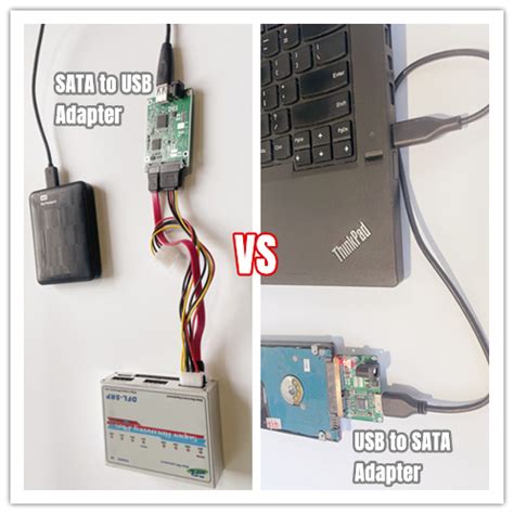 USB to SATA adapter vs SATA to USB adapter - Dolphin Data Lab