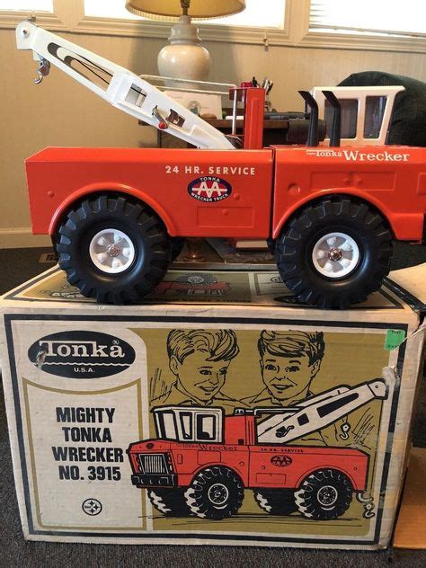 Details About Vintage Mighty Tonka Wrecker Tow Truck 3915 1973 Orange 7b5