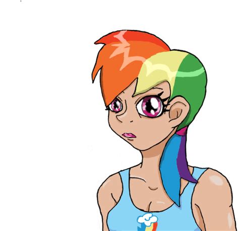 Human Rainbow Dash By Lady Warrior On Deviantart