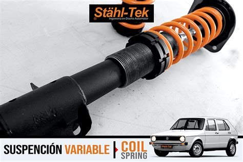 Resortes Graduables Coilsprings Coilover VW Caribe Atlantic Mexico