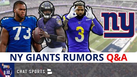 Sign Lamar Jackson Latest Odell Beckham Rumors Evan Neal Injury