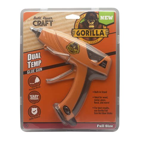 Gorilla Glue Dual Temp Full Size Hot Glue Gun Walmart
