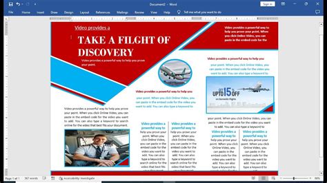 How To Make A Trifold Brochure In Microsoft Word YouTube