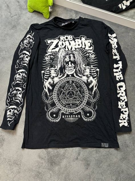 Vintage Rob Zombie Kill Star Meet The Creeper Cult Luxury Long Sleev Grailed