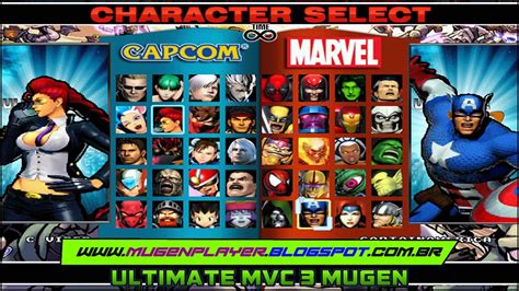 Ultimate Marvel Vs Capcom 3 Mugen Youtube