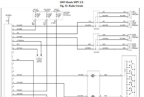 2005 Mazda Mpv Wiring Diagram Original