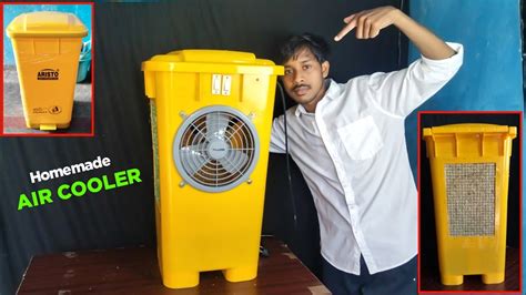 How To Make Air Cooler At Home Using Dustbin Air Cooler कैसे बनाए