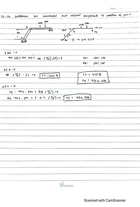 Solution Statics Of Rigid Bodies Free Body Diagrams Forces Studypool