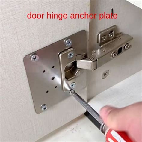 CW 1PCS Cabinet Door Hinge Repair Kit Wardrobe Hinge Repair Side