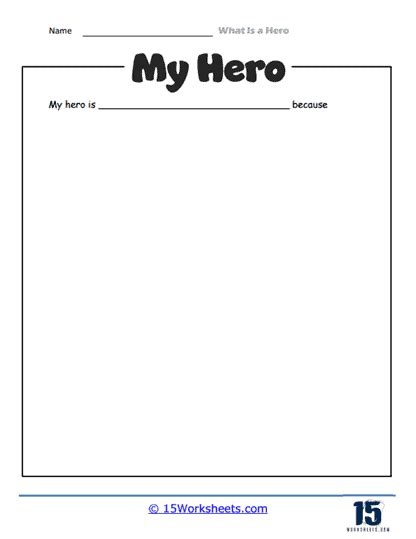 What Is A Hero Worksheets 15